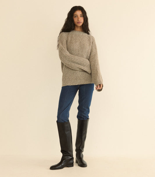 FENNEL SWEATER -- GRAY MARL
