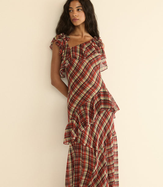 FERNANDA DRESS -- ROSEMERE PLAID