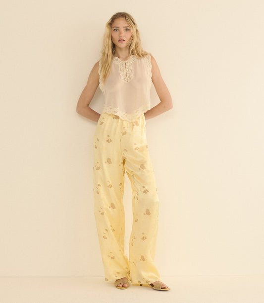 LAVONA PANT -- CITRONE TAPPEZZERIA JACQUARD